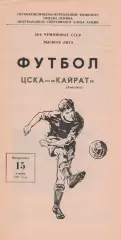 ЦСКА - Кайрат Алма-Ата 15.11.1987 Чемпионат СССР