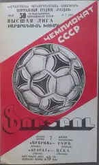 Арарат Ереван - ЦСКА 07.06.1987 Чемпионат СССР