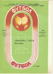 Шинник Ярославль - ЦСКА 09.07.1986 Чемпионат СССР