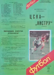 ЦСКА - Нистру Кишинев 11.05.1986 Чемпионат СССР