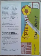 ЦСКА - Арарат Ереван 09.08.1984 Чемпионат СССР