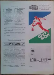 ЦСКА – Днепр Днепропетровск 21.08.1983 Чемпионат СССР