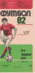 Металлист Харьков - ЦСКА 19.10.1982 Чемпионат СССР Красная