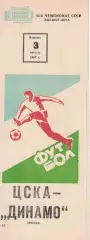 ЦСКА -Динамо Москва 03.08.1982 Чемпионат СССР