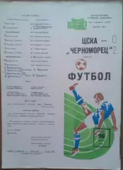 ЦСКА - Черноморец Одесса 26.08.1981 Чемпионат СССР