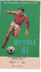 Кайрат Алма-Ата - ЦСКА 23.07.1981 Чемпионат СССР