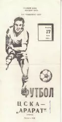 ЦСКА - Арарат Ереван 17.06.1980 Чемпионат СССР
