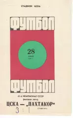 ЦСКА - Пахтакор Ташкент 28.07.1978 Чемпионат СССР
