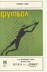 ЦСКА -Зенит Ленинград 07.07.1978 Чемпионат СССР