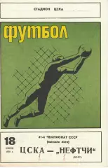 ЦСКА - Нефтчи Баку 18.06.1978 Чемпионат СССР