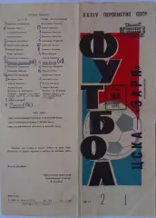 ЦСКА - Заря Ворошиловград 20.07.1972 Чемпионат СССР