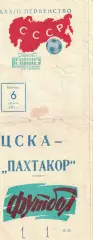 ЦСКА - Пахтакор Ташкент 06.08.1971 Чемпионат СССР