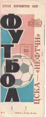 ЦСКА - Нефтчи Баку 23.04.1971 Чемпионат СССР