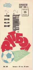 ЦСКА - Черноморец Одесса 16.09.1968 Чемпионат СССР