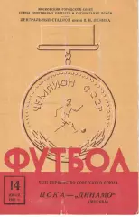 ЦСКА - Динамо Москва 14.07.1961 Чемпионат СССР
