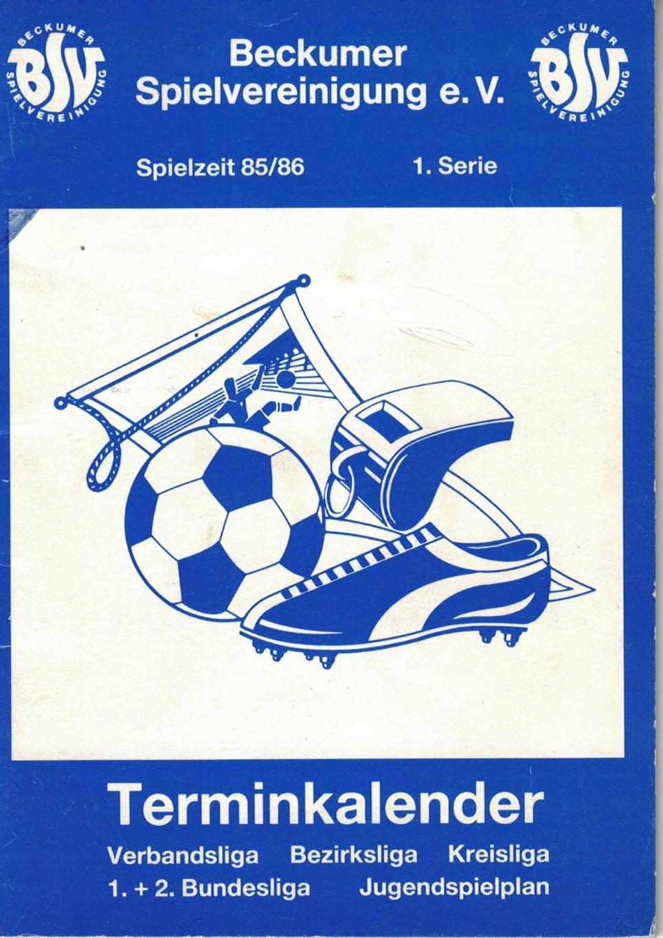 Чемпионат ФРГ 1985/1986. Календарь игр 1 круг