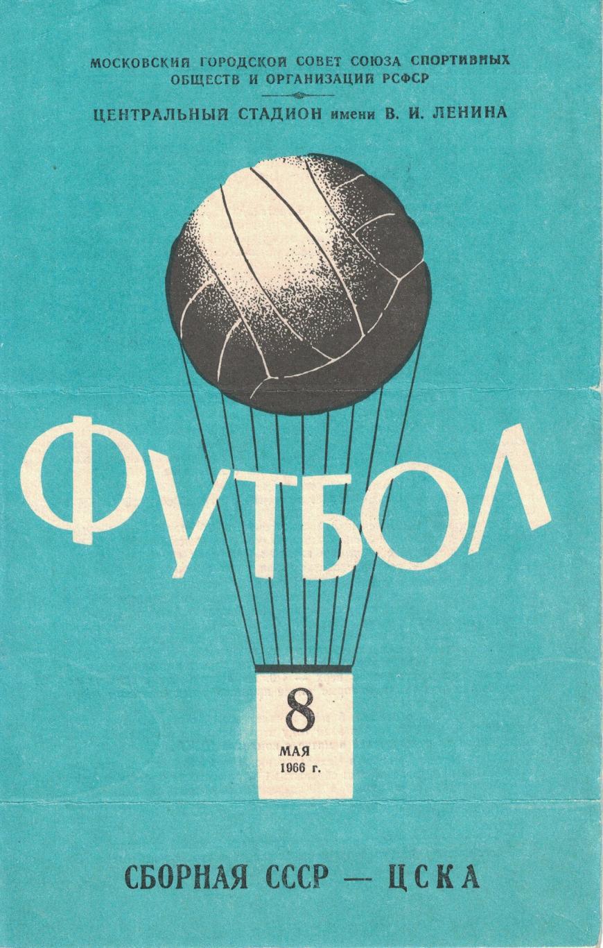 Сборная СССР - ЦСКА 08.05.1966 Чемпионат СССР