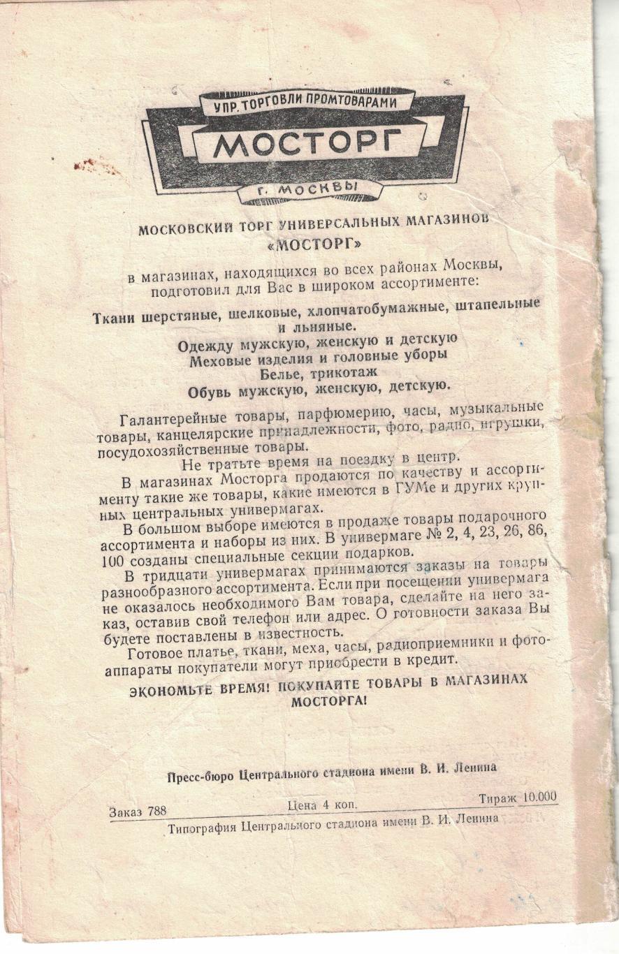 ЦСКА - Зенит Ленинград 22.08.1962 Чемпионат СССР 2