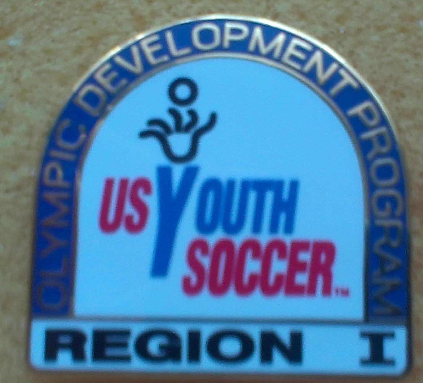 Молодежный футбол, США USYouth soccer. Программа олимпийского развития. Значок 1