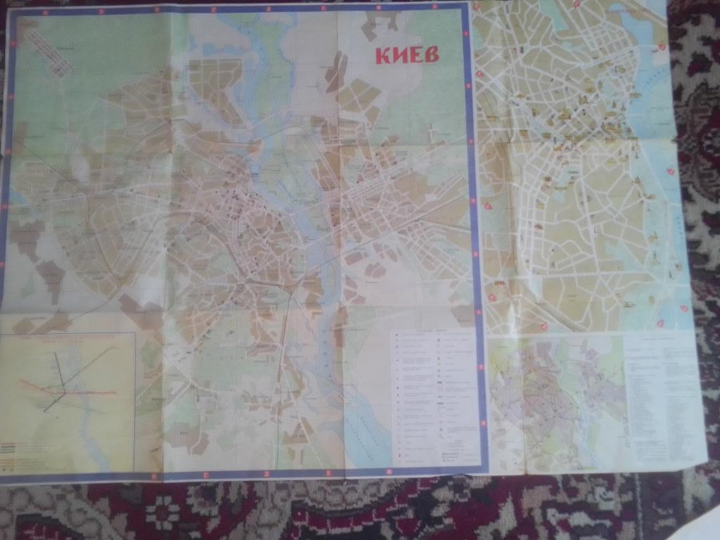 Карта Киева 1986 года