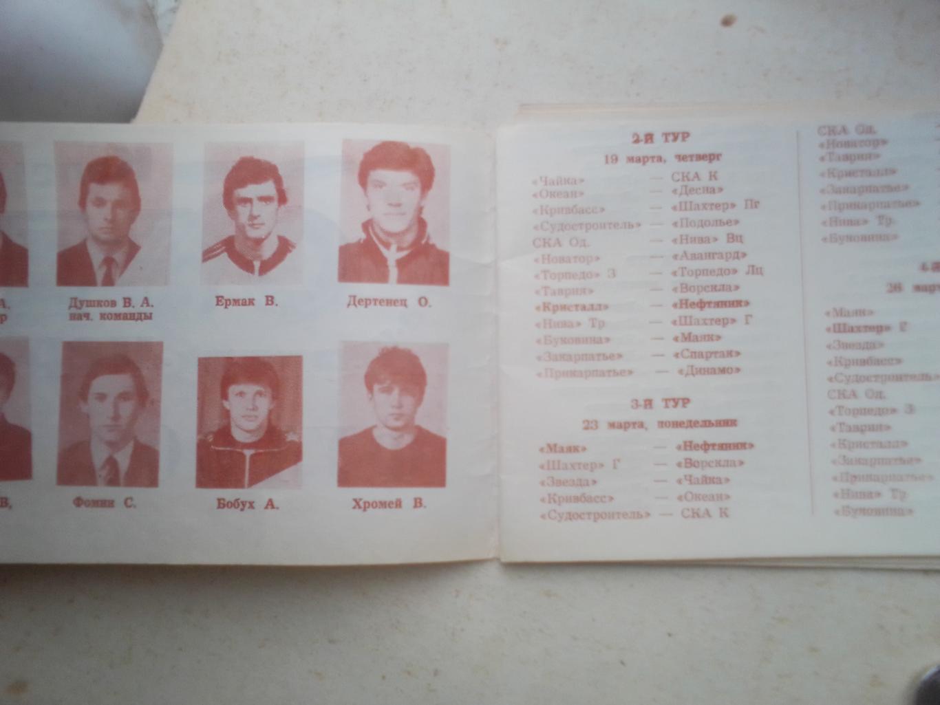 ФК Нефтяник Ахтырка 1987 год. 1