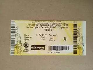 Футзал.ЕВРО-2017.Бельгия-Черногория/Хорватия-Украина-8-11.04.2017.