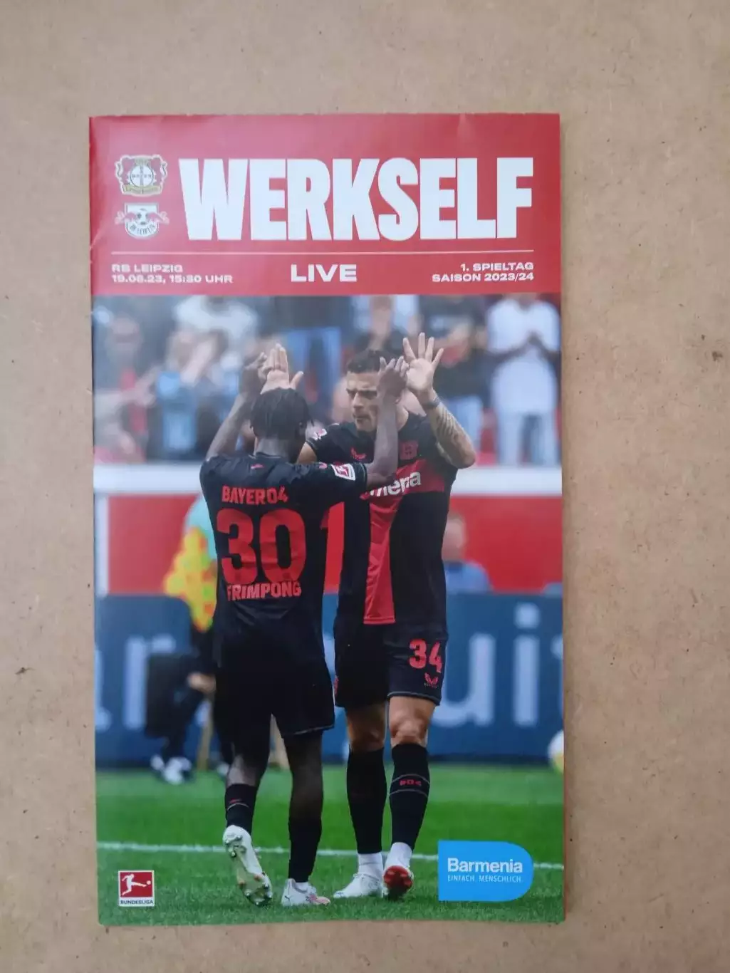 Германия.Байер-РБ Ляйпциг(Лейпциг)-19.08.2023(постер)
