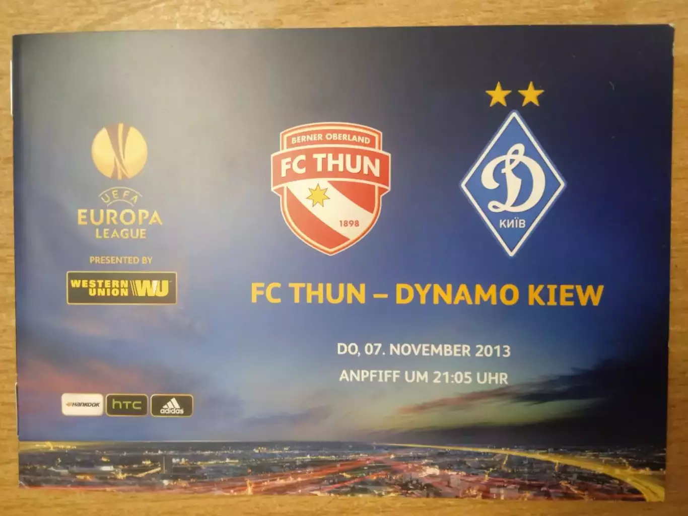 Тун Швейцария-Динамо Киев-7.11.2013.