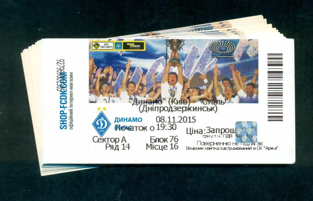 Украина.Динамо Киев-Сталь Днепродзержинск-8.11..2015