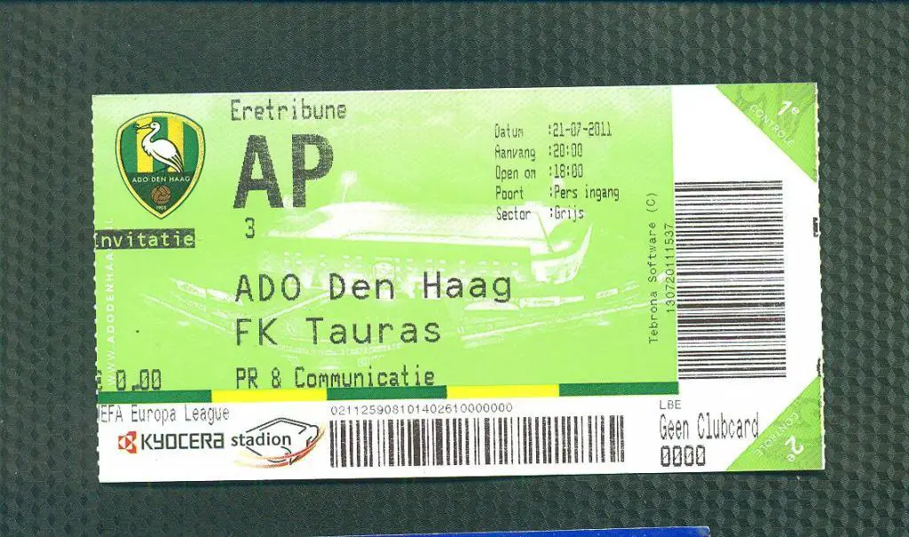 АДО Ден Хааг-Таурас Литва-21.07.2011