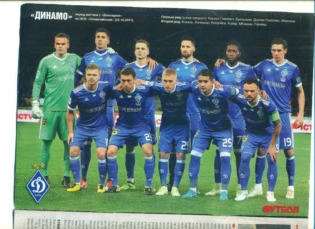 футбол.Украина.Динамо Киев-2017