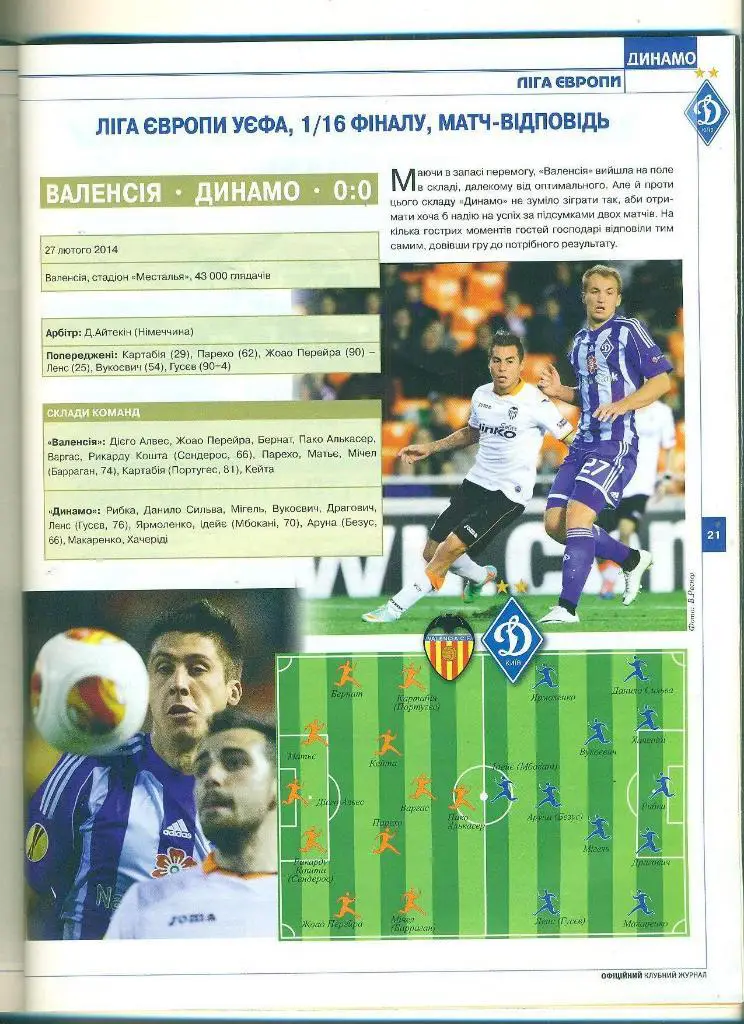 футбол.Украина.Динамо Киев-2014(N-1) 2