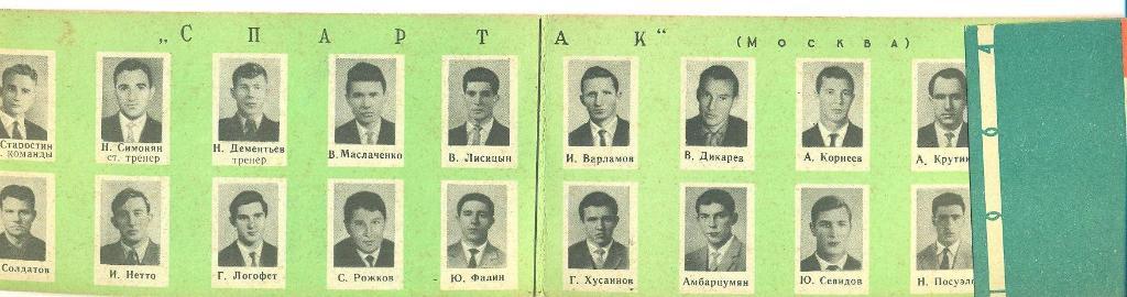 СССР.Спартак Москва -1964. 1