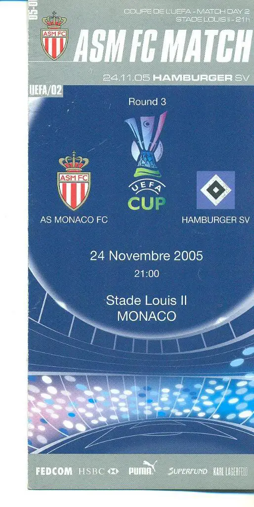 Монако Франция-Гамбург Германия-24.11.2005