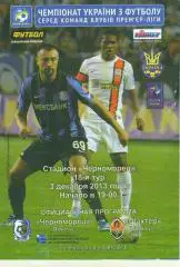 Черноморец Одесса - Шахтер Донецк-1.12.2013