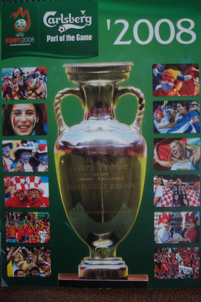 Футбол.ЕВРО-2008..Настенныый календарь.