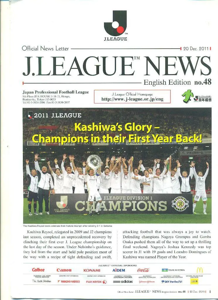 Япония-2011.J-лига.