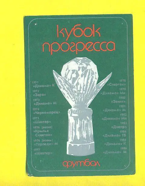 Футбол-1988.Кубок Прогресса