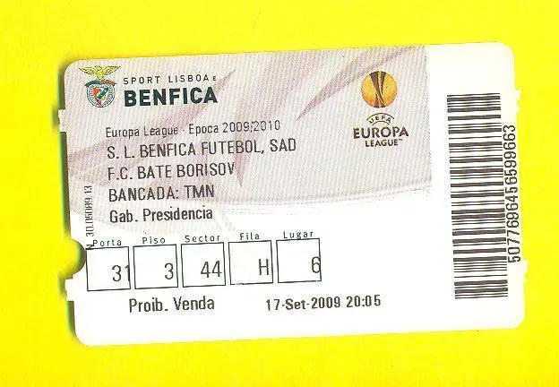 Бенфика-БАТЭ Беларусь-17.09.2009