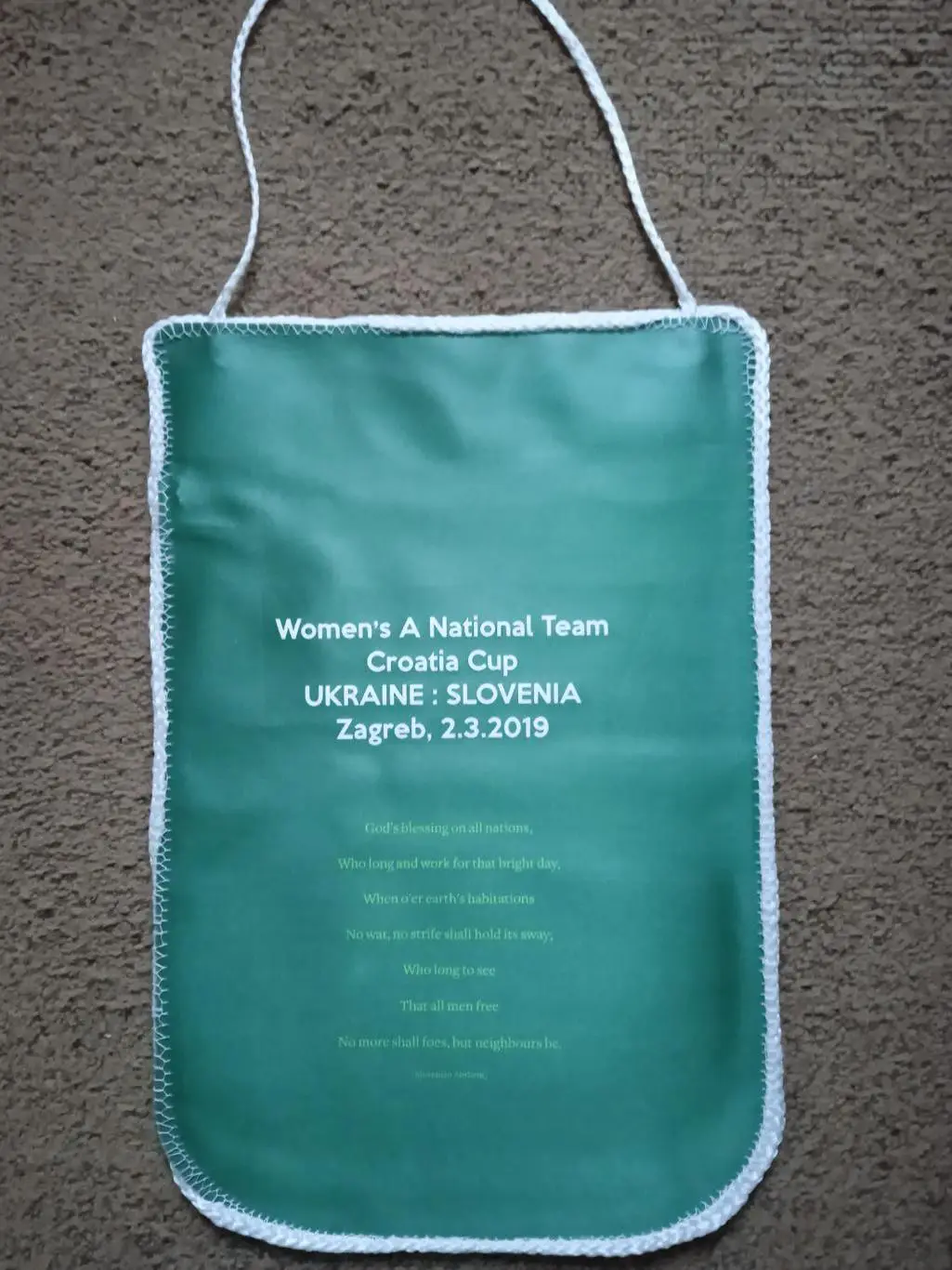 Футбол.Вымпел,Словения-Украина-2.03.2019 1