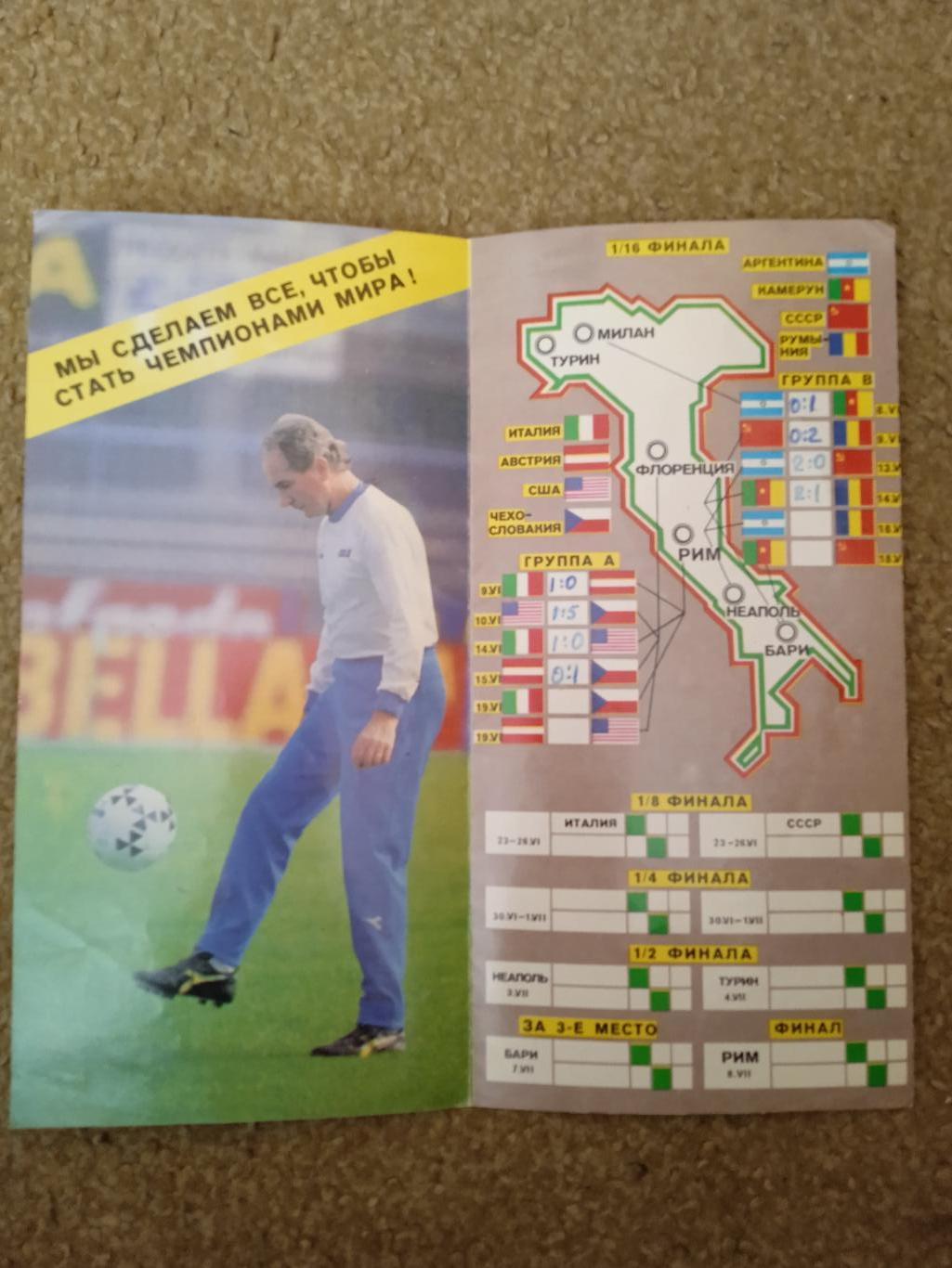 Чемпионат мира-1990,Италия.Календарь. 1