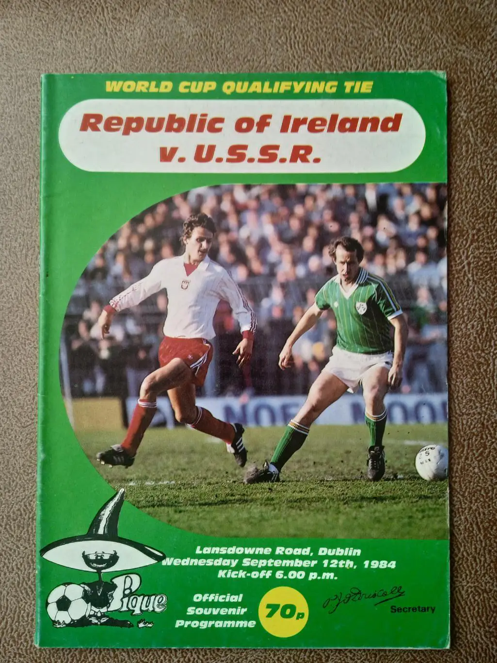Ирландия-СССР-12.09. 1984