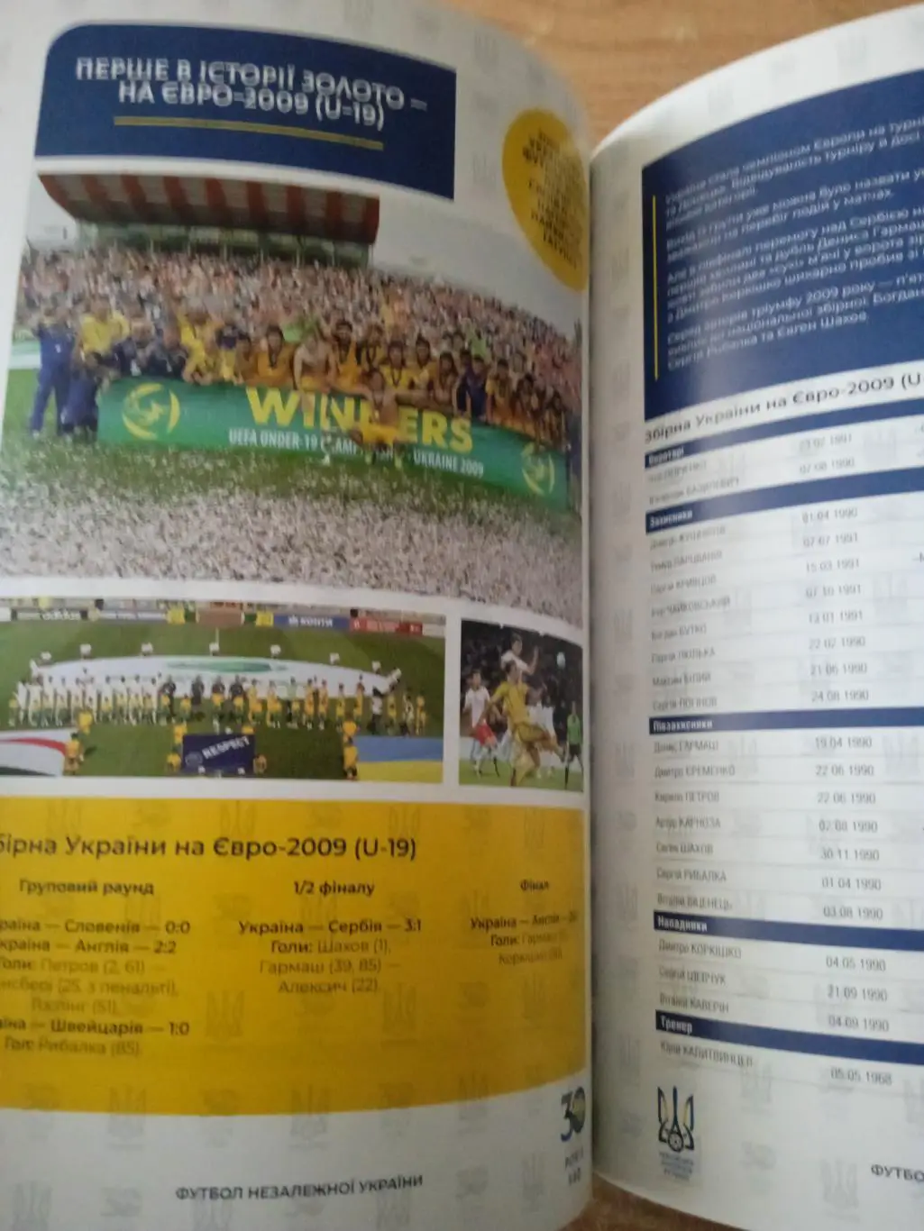 Украина-1991-2021.Ассоциация футбола,30лет 3