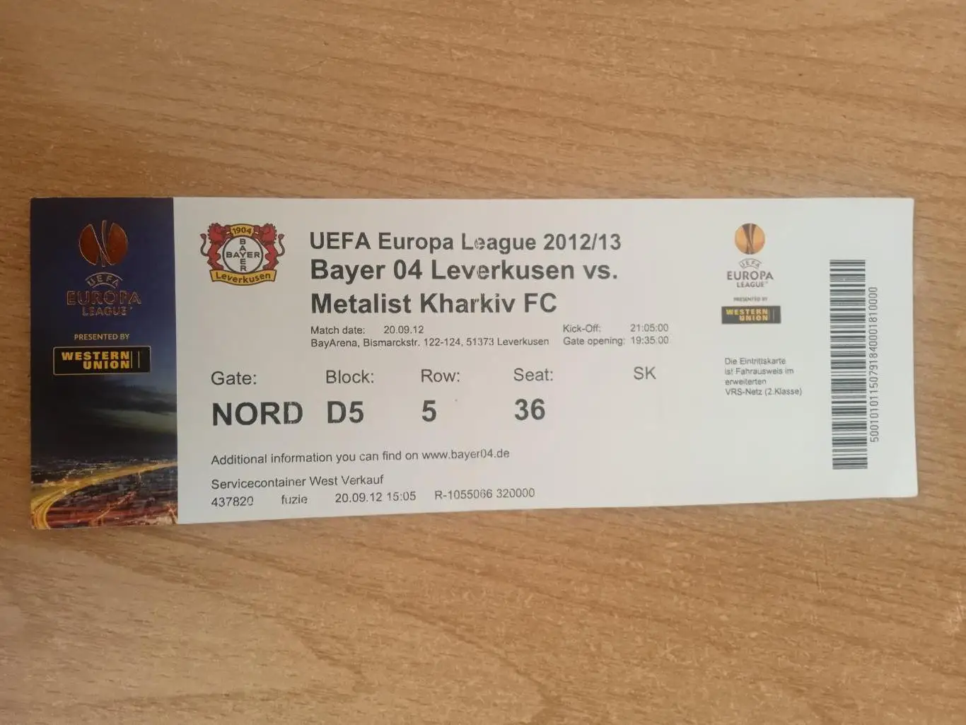 .Байер Германния-Металлист Харьков-20.09.2012