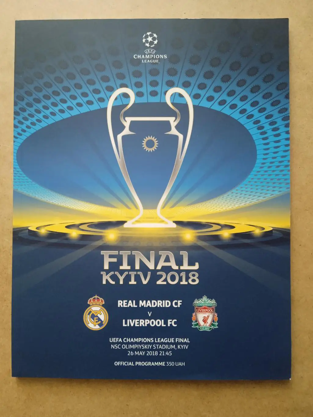 Финал.Реал Испания-Ливерпуль Англия-26.05.2018....