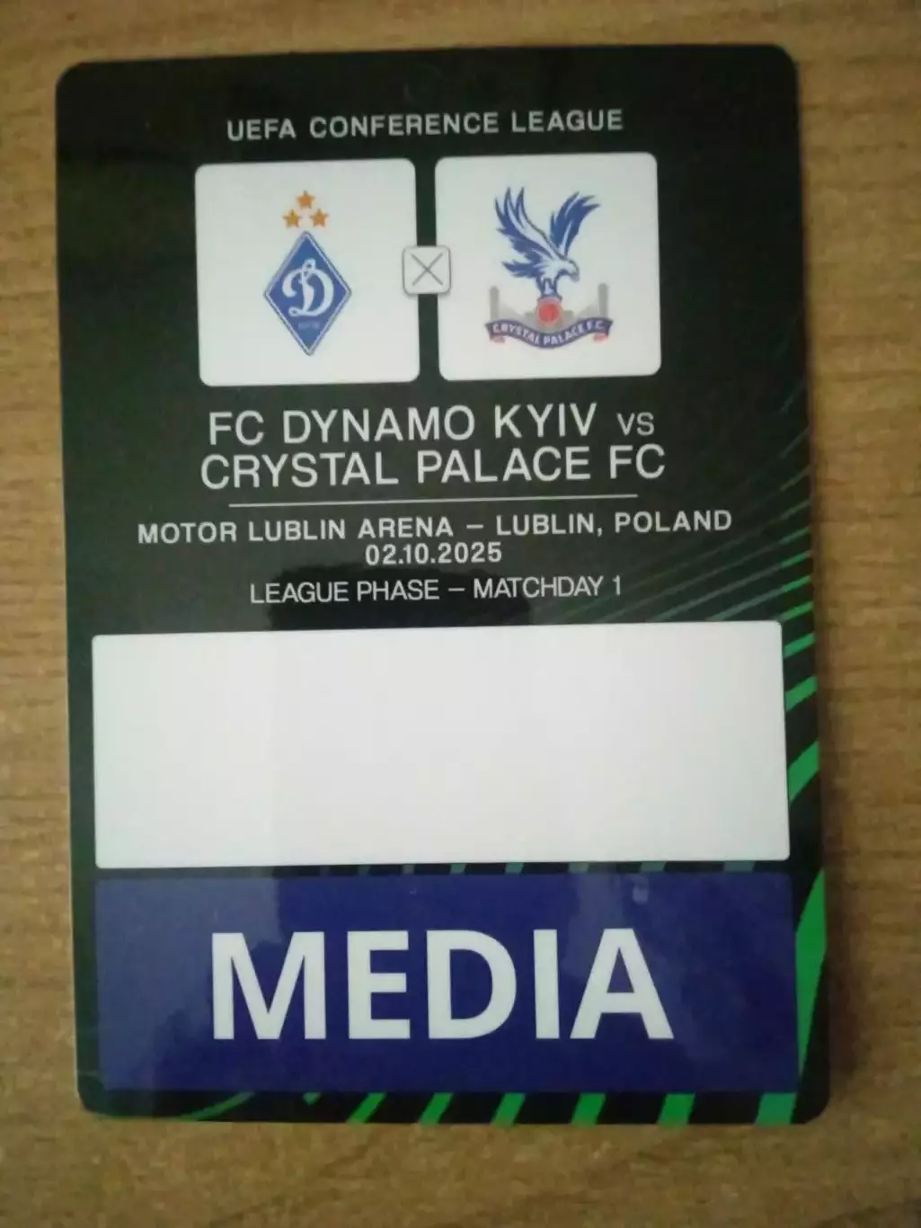 Динамо Киев-Кристал Палас,Англия-2.10.2025.
