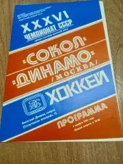 Сокол Киев-Динамо Москва-3.11.1981