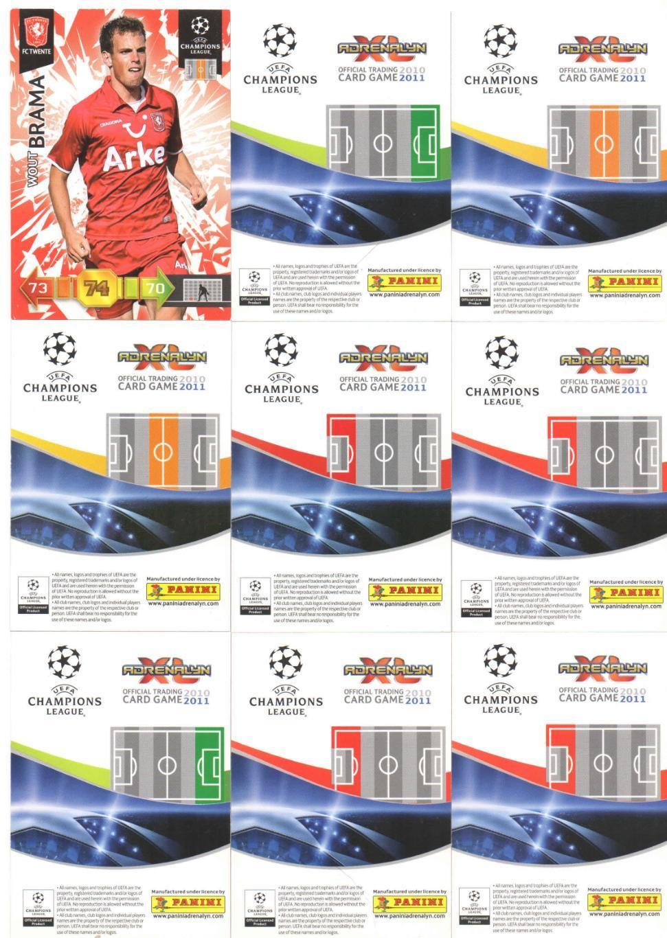 37 карточек Panini Adrenalyn XL Champions League 2010 / 2011 4