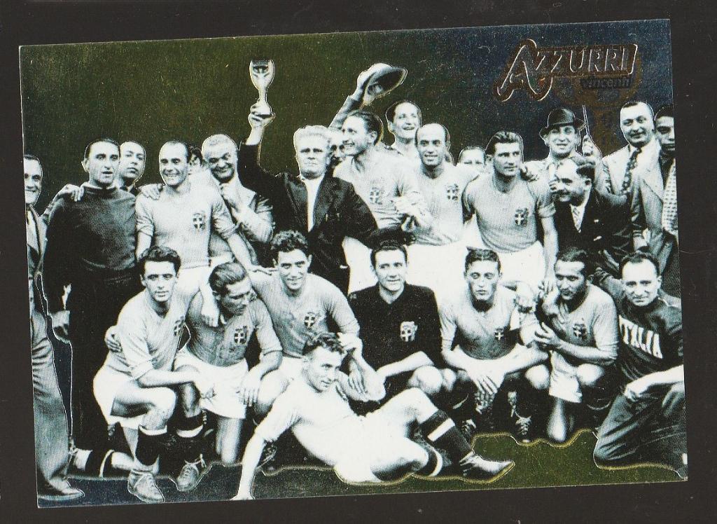 карта №136. Италия чемпион мира 1938. PANINI Azzurri Trading Cards 2004