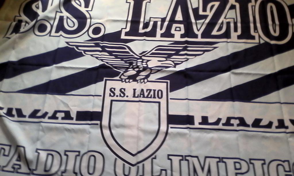 флаг Forza Lazio . 100%полиэстр, 90х135 см.